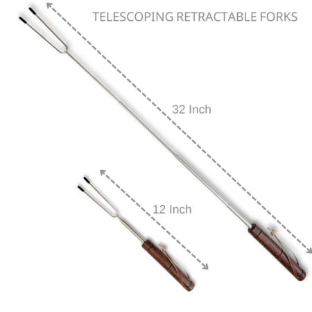 Marshmallow telescoping forks